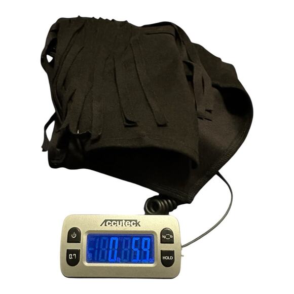 SweatyRocks Women's L Suede Fringe Trim Sleeveless Crop Vest Jacket Button Front - Picture 9 of 9